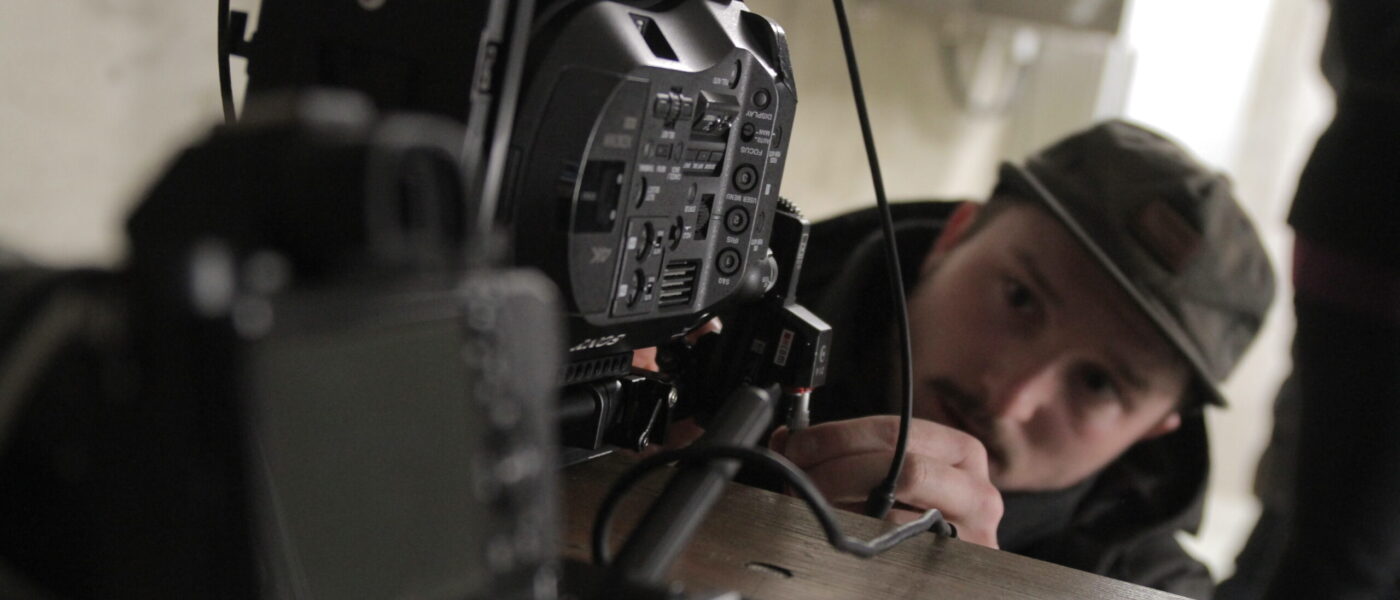 Sony FS7 Kamera bei Dreharbeiten für den APCOA Werbefilm 2018