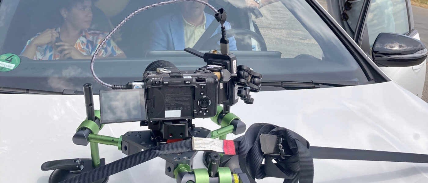 Sony FX3 im Car-Mount für einen Werbedreh