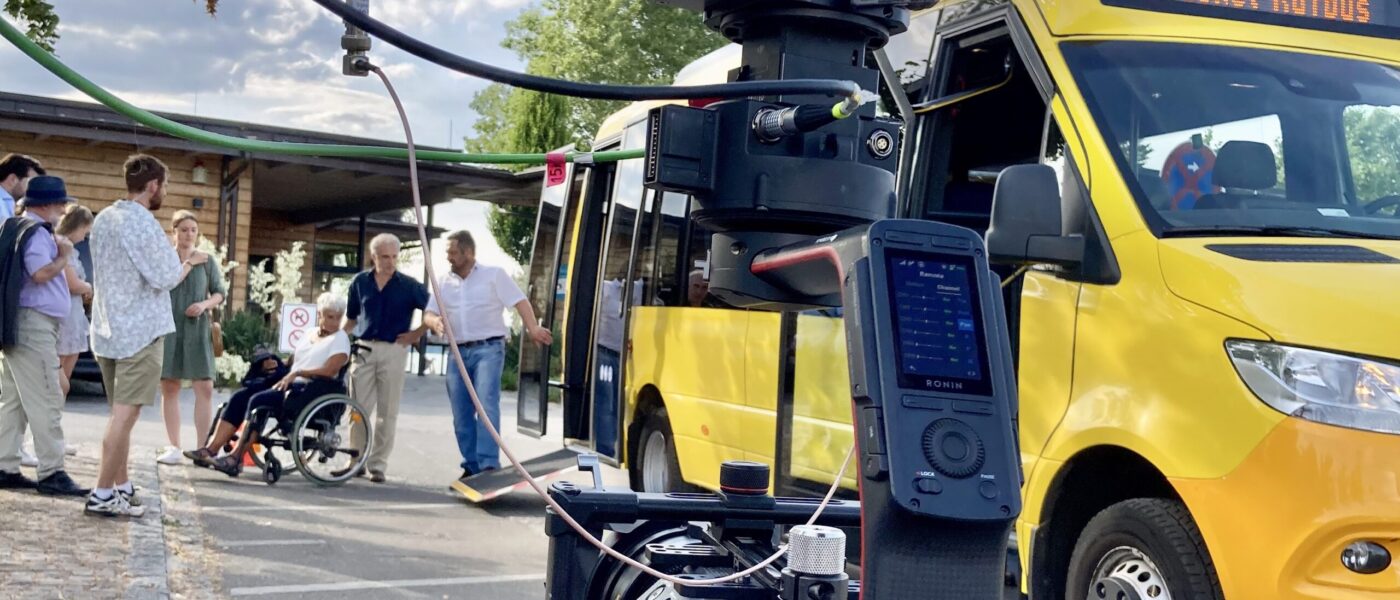 Sony FX9 auf Kamerakran für einen Werbefilm in Konstanz
