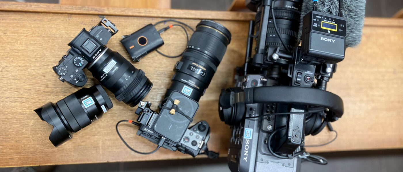 Ein Teil unserer Sony-Collection an Kameras